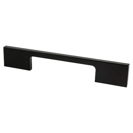 Berenson 96 mm Contemporary Advantage Two CC Matte Black Rectangle Pull 9024-4055-P